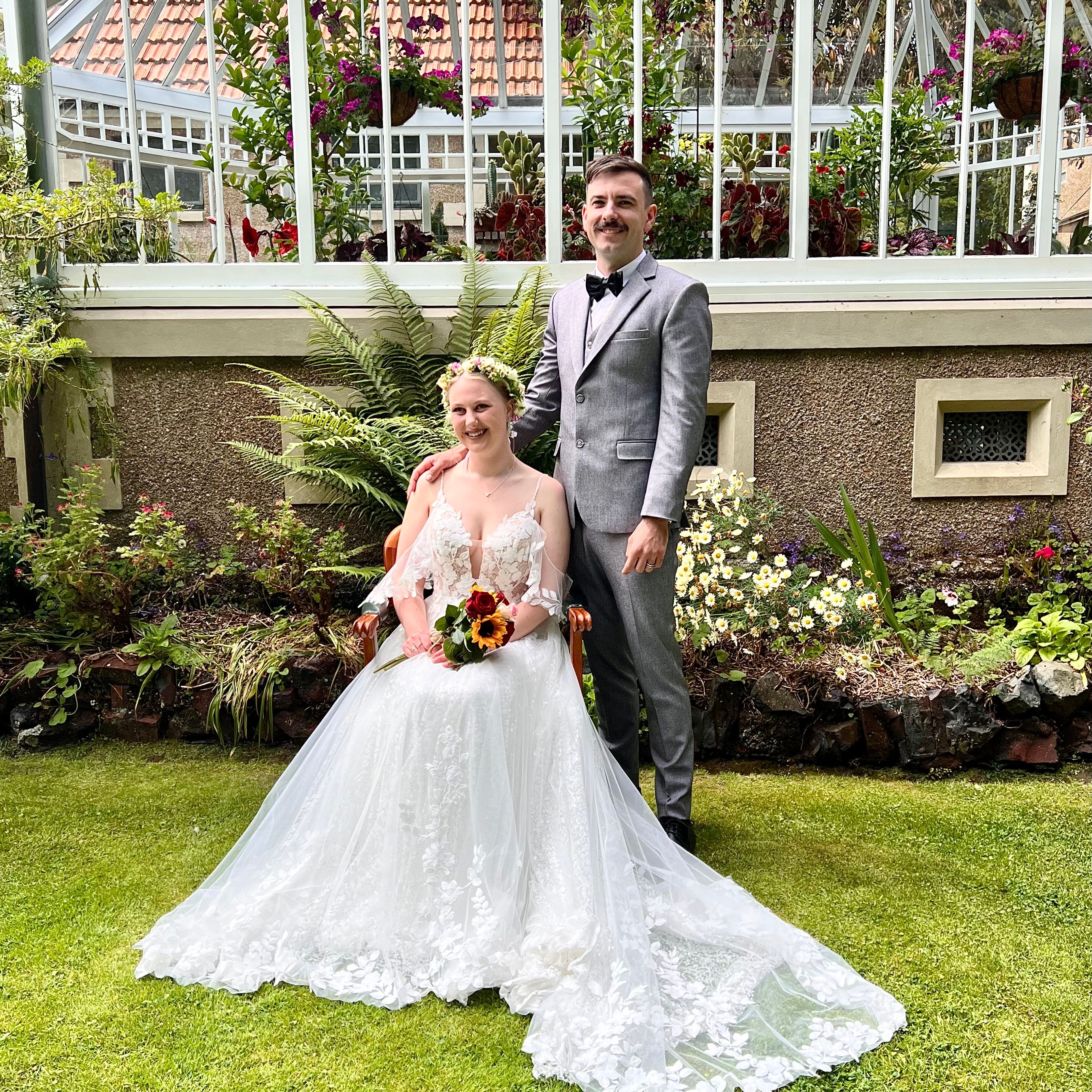 Outdoor wedding ceremony