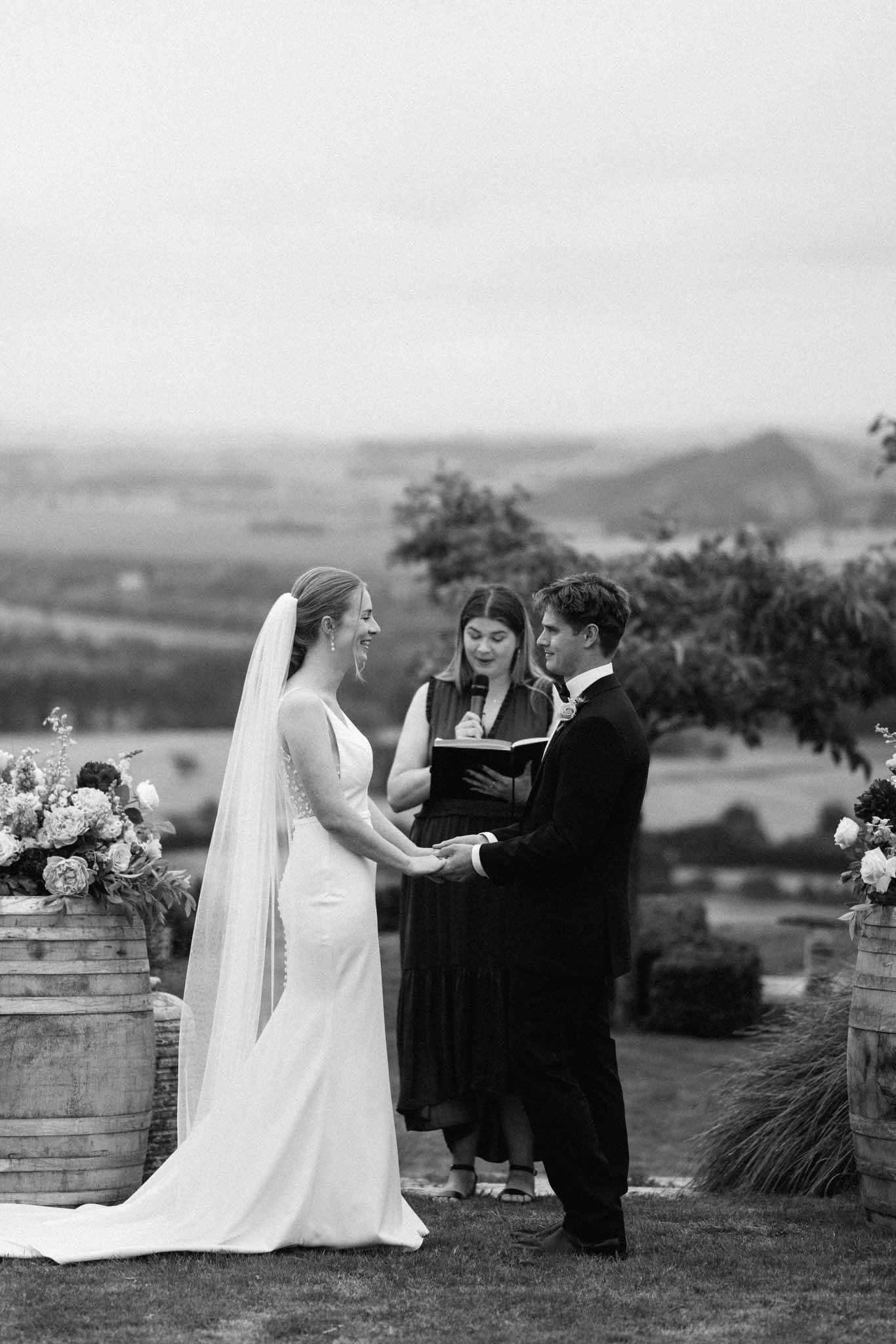 Outdoor wedding ceremony